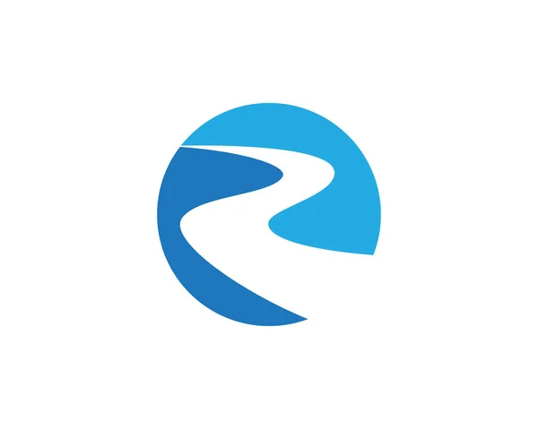 Nehir Logo şablonu — Stok Vektör