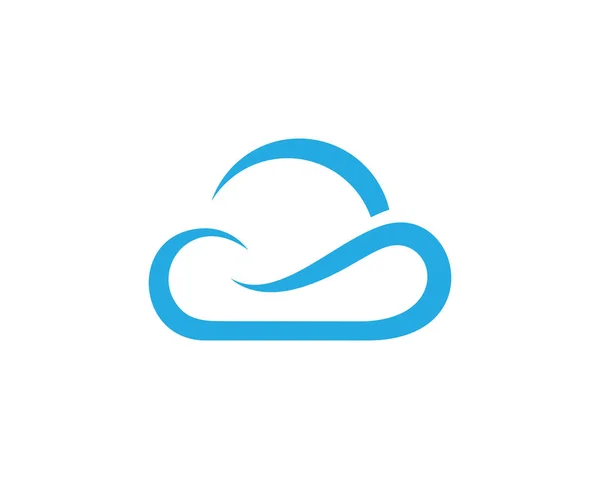 Plantilla de logotipo de nube — Vector de stock