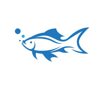 Balık logo şablonu