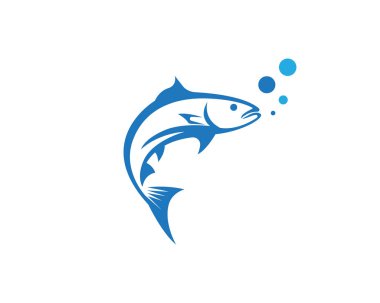 Balık logo şablonu
