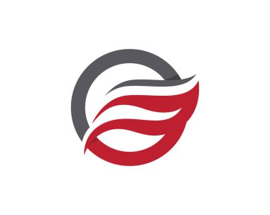 ateş alev logosu şablonu