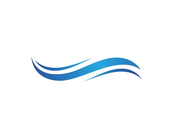 Modèle de logo de vague d'eau — Image vectorielle