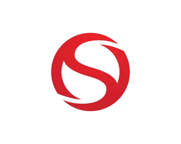 S Harfi Logo şablonu — Stok Vektör