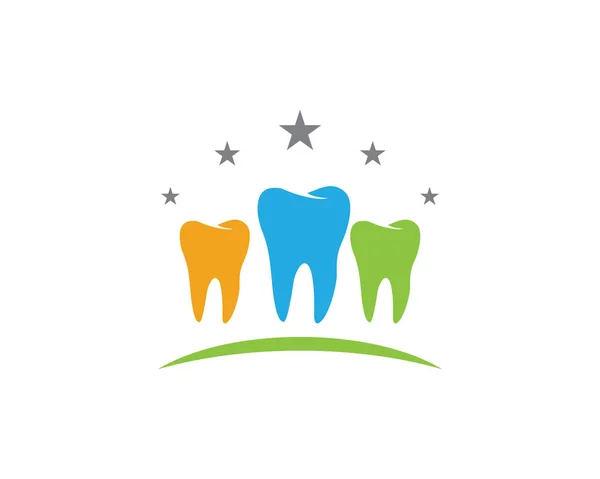 Plantilla de logotipo dental — Vector de stock