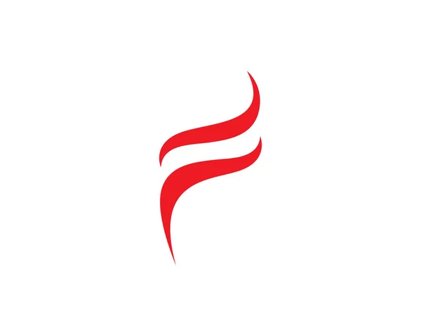 Πρότυπο λογότυπου φλόγας πυρκαγιάς — Διανυσματικό Αρχείο