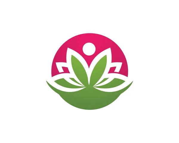 美蓮のロゴのテンプレート — ストックベクタ