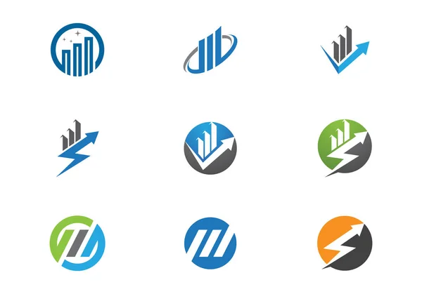 Logotipo financiero — Archivo Imágenes Vectoriales