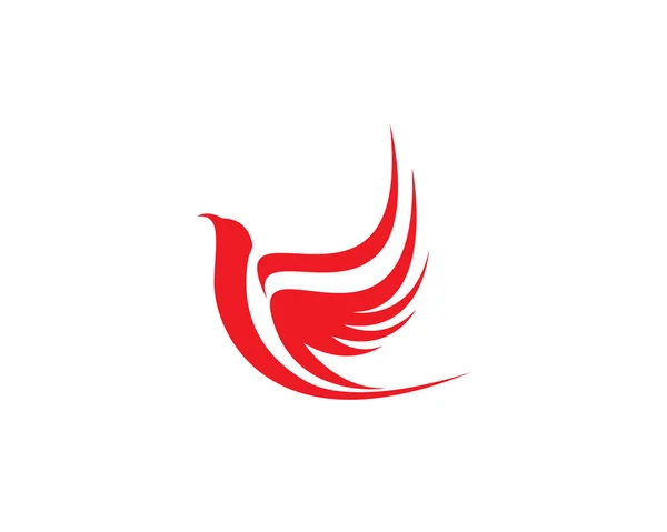 Vorlage für das Vogel-Logo — Stockvektor