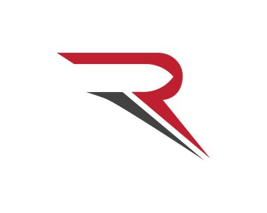 R harfi logo şablonu