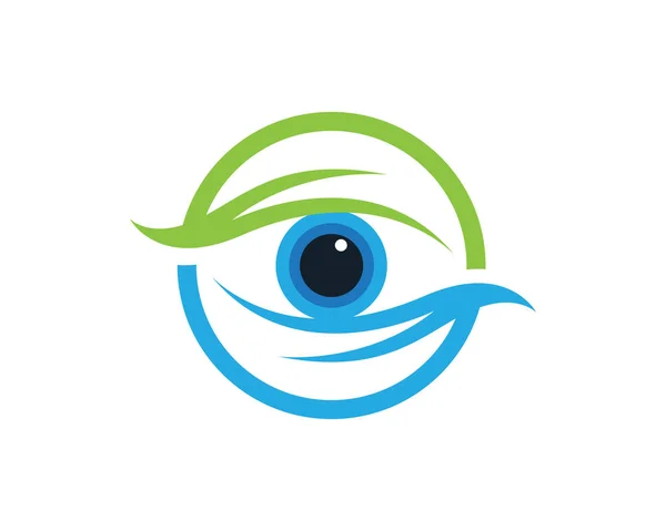 Logo soin des yeux vecteur — Image vectorielle