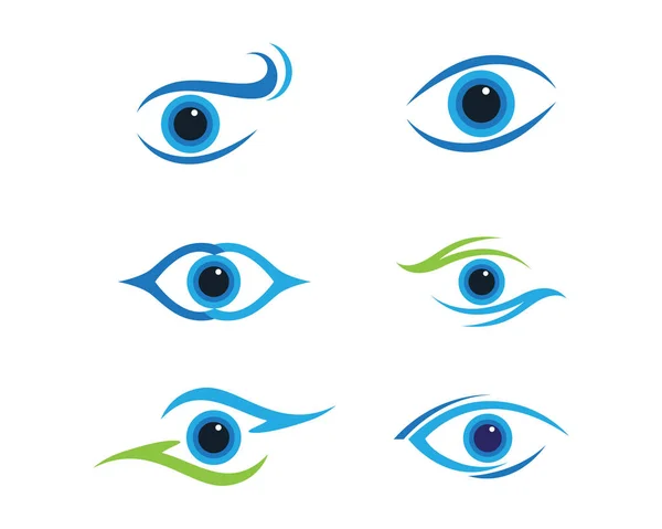Göz bakımı logo vektörü — Stok Vektör