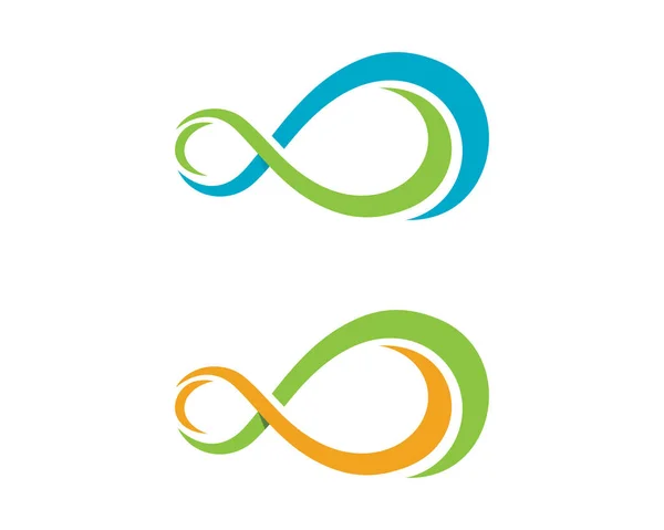 インフィニティのロゴのテンプレート — ストックベクタ