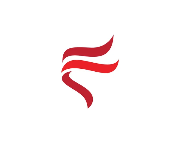 Tűzláng logó sablonja — Stock Vector