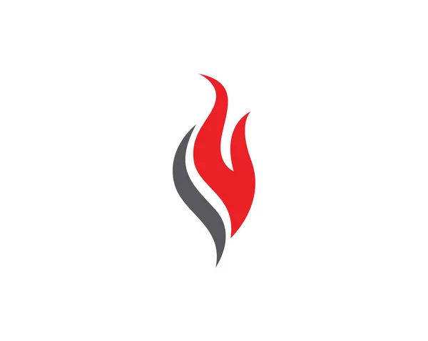 Ateş alev logosu şablonu — Stok Vektör