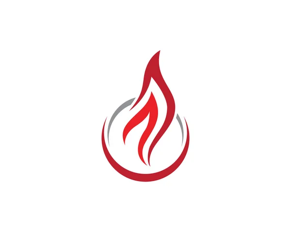 Brandflamme Logo-Vorlage — Stockvektor