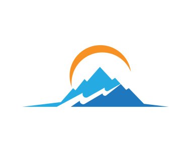 Mountains Logo Template clipart