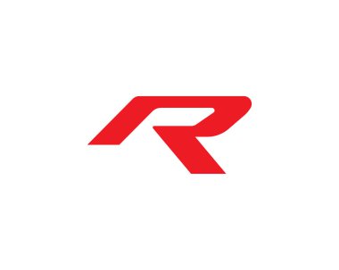 R harfi logo şablonu