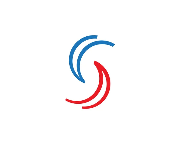 S Carta Logo plantilla — Archivo Imágenes Vectoriales