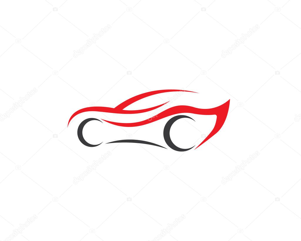 Speed Auto car Logo Template vector icon