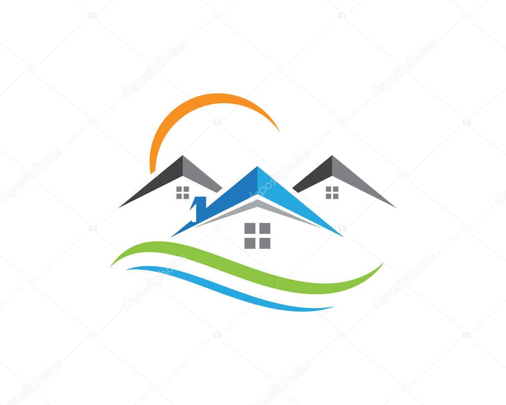 Home and Building Business Property Logo Template