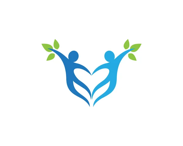 Logo wspólnotowe opieki — Wektor stockowy
