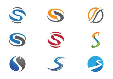 S Harfi Logo şablonu