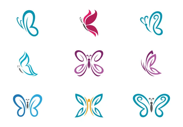 Butterfly Logo Template — Stock Vector