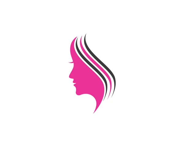 Skönhet kvinnor Icon Logo mall — Stock vektor