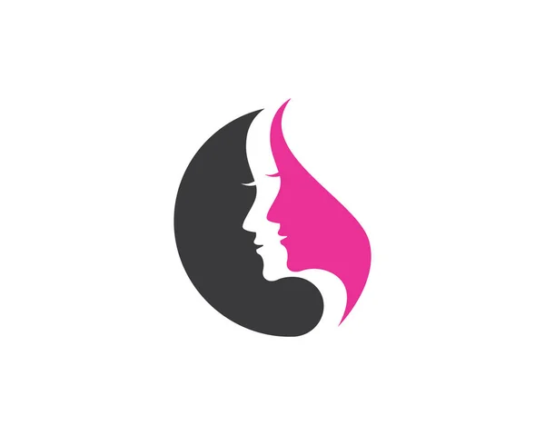 Uroda kobiety ikona Logo Szablon — Wektor stockowy