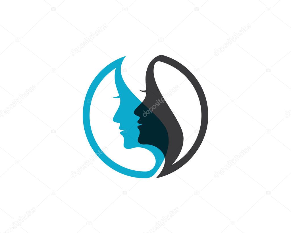 Beauty Women Icon Logo Template vector icon