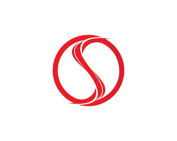 S șablon de logo literă — Vector de stoc