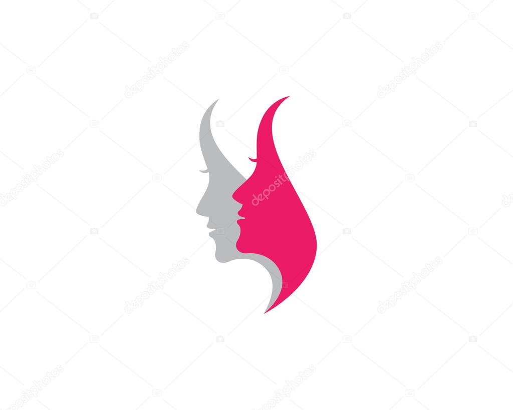 Beauty Women Icon Logo Template vector icon