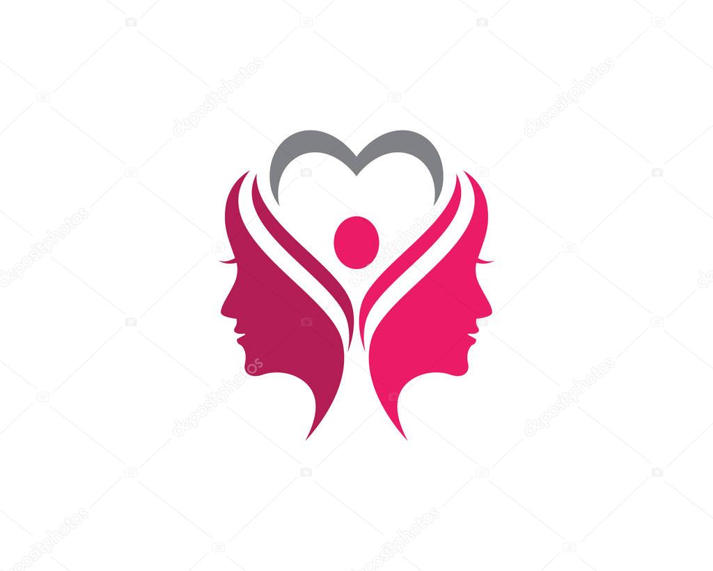 Beauty Women Icon Logo Template vector icon