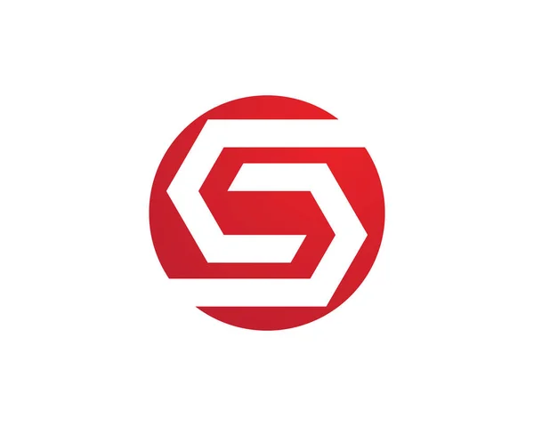 Шаблон логотипа S — стоковый вектор