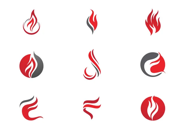 Brandflamme Logo-Vorlage — Stockvektor