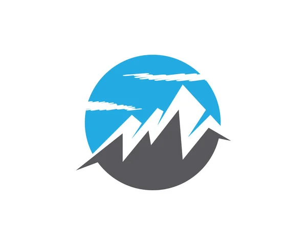 Гори шаблон логотип — стоковий вектор