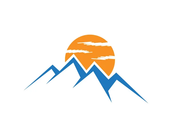 Шаблон логотипа гор — стоковый вектор