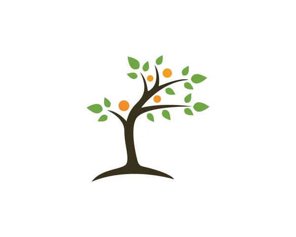 Eco Tree blad logotyp mall — Stock vektor