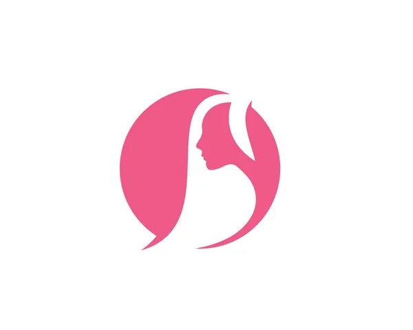 Modelo de logotipo de mulheres de beleza — Vetor de Stock