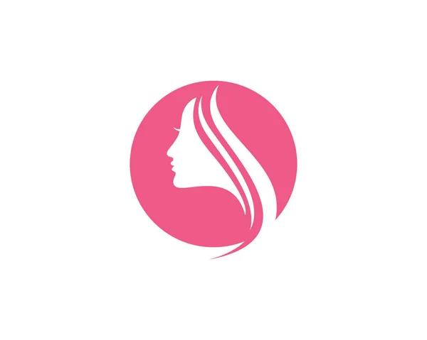 Modèle de logo de beauté femmes — Image vectorielle