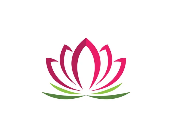 Güzellik Lotus Logo şablonu — Stok Vektör