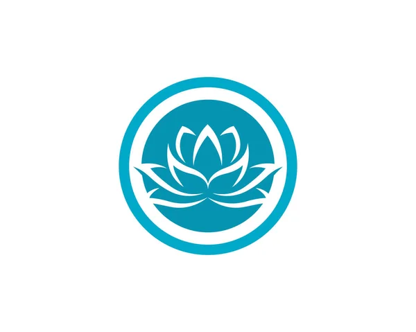 Modèle de logo de Lotus de beauté — Image vectorielle