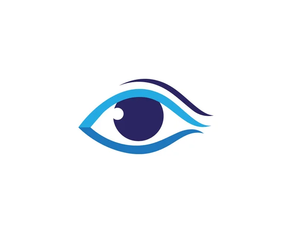 Cuidados com os olhos logotipo vetor — Vetor de Stock