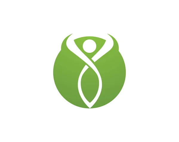 Egészségügyi logó sablon — Stock Vector