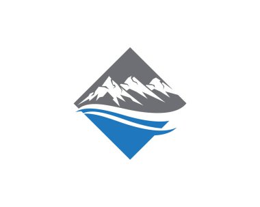 Dağlar logo ve şablon