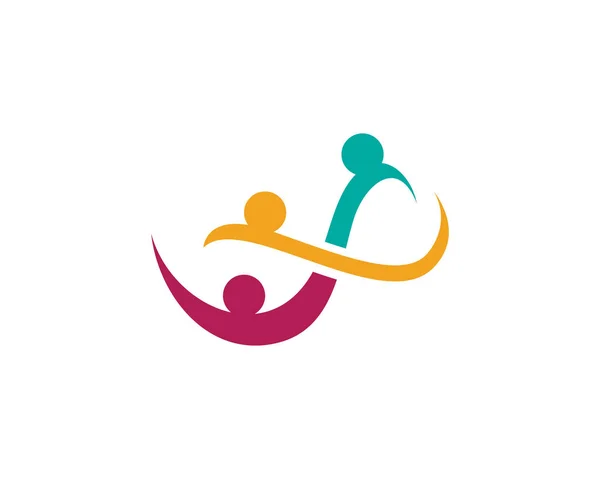 Logo de cuidado comunitario — Archivo Imágenes Vectoriales