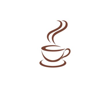 Kahve simgesi Logo şablonu