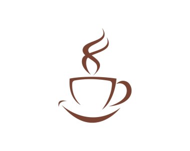 Kahve simgesi Logo şablonu