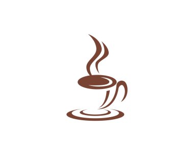 Kahve simgesi Logo şablonu