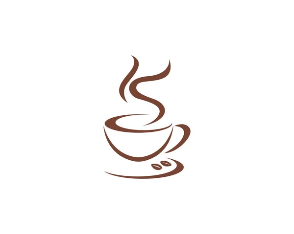 Modèle de logo d'icône de café — Image vectorielle